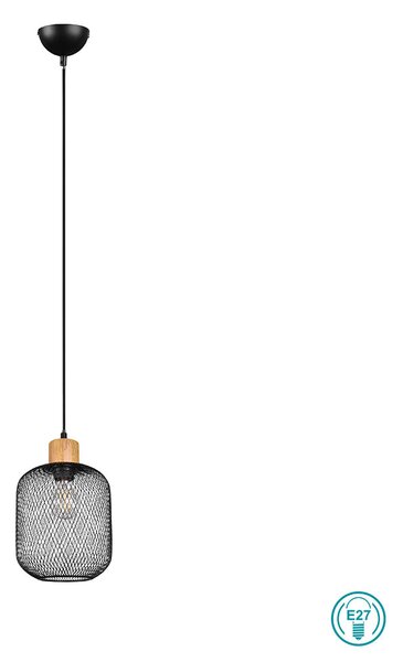 Φωτιστικό Κρεμαστό Vintage Industrial RL Lighting Calimero R30561032 Μαύρο Ματ