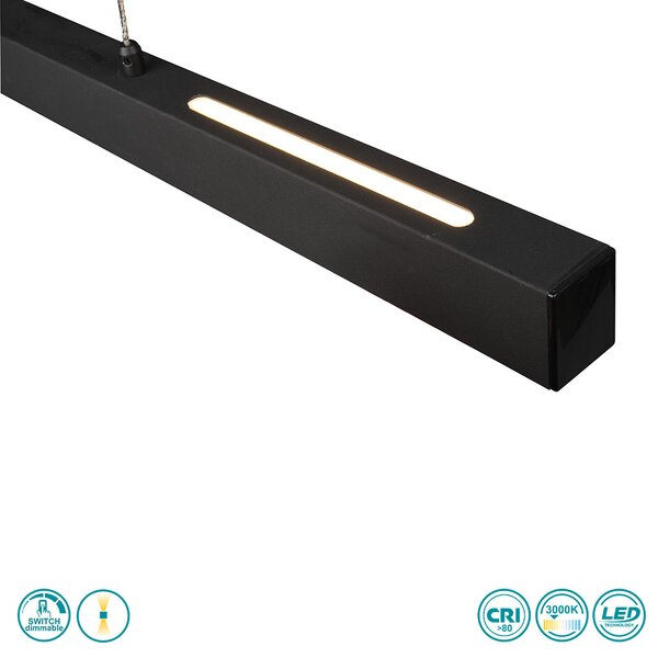 Γραμμικό Φωτιστικό RL Lighting Paros R32043132 Μαύρο Ματ