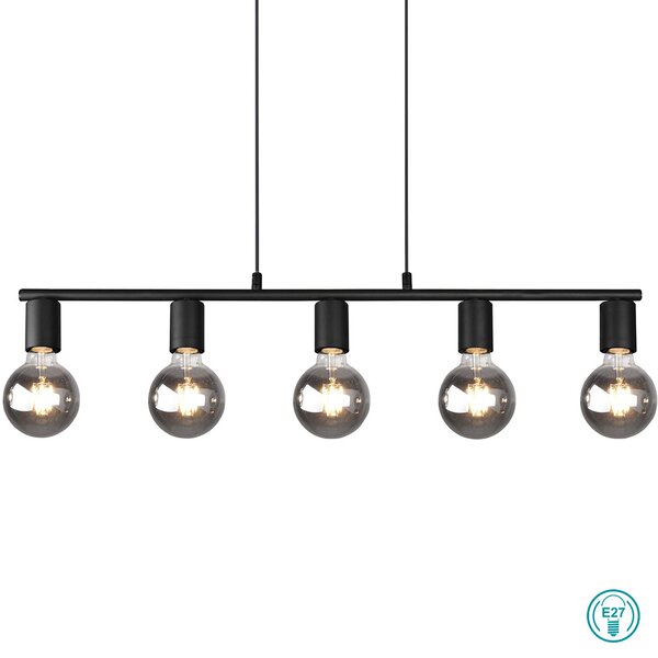 Φωτιστικό Κρεμαστό Ράγα RL Lighting Vannes R30185032 Μαύρο Ματ