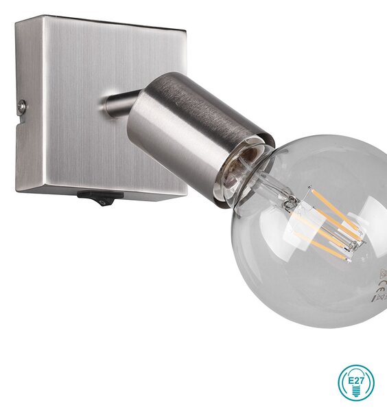 Φωτιστικό Σποτ RL Lighting Vannes R80181707 Νίκελ Ματ