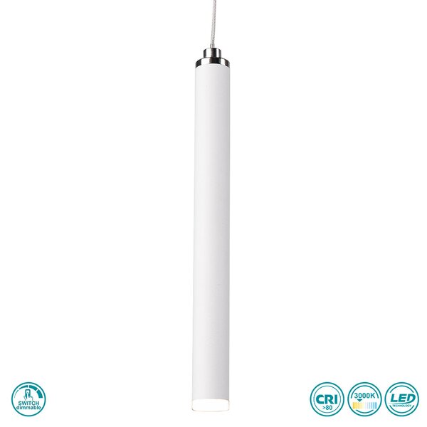 Φωτιστικό Κρεμαστό Trio Lighting Tubular 321611131 Λευκό Ματ