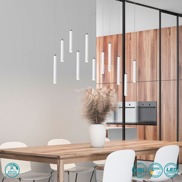 Φωτιστικό Κρεμαστό Trio Lighting Tubular 321611131 Λευκό Ματ