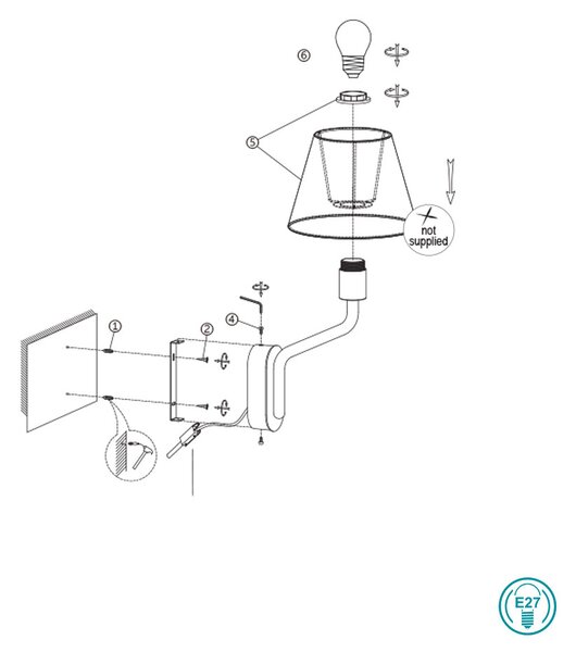 Απλίκα Faro Eterna 24005-11 Μπεζ