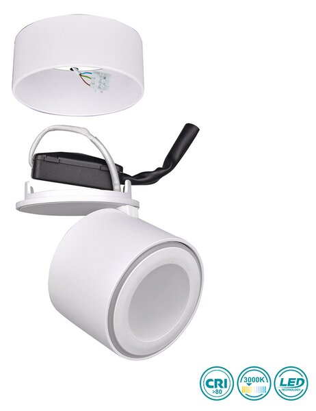 Φωτιστικό Οροφής Trio Lighting Taurus 652910131 Λευκό Ματ