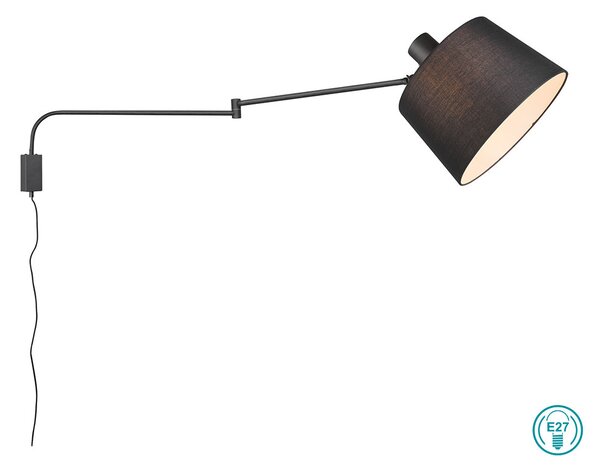 Απλίκα Trio Lighting Baldo 200600132 Μαύρο Ματ