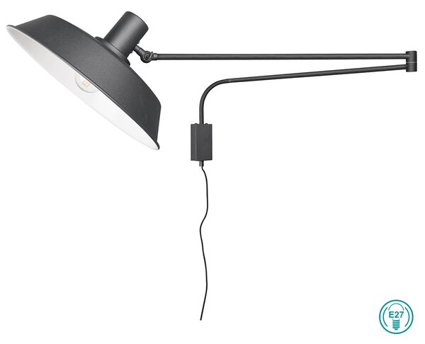 Απλίκα Trio Lighting Bolder 200300132 Μαύρο Ματ