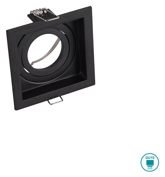 Φωτιστικό Σποτ Χωνευτό Trio Lighting Kenai 651600132 Μαύρο Ματ