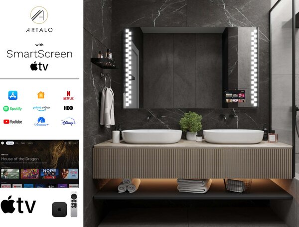Καθρέφτης με φωτισμό LED M8 premium
