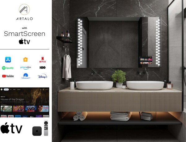 Καθρέφτης με φωτισμό LED M10 premium