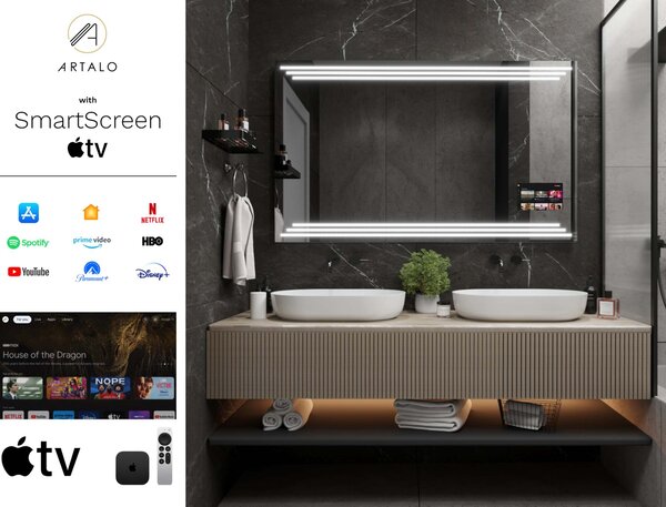 Καθρέφτης με φωτισμό LED M17 premium