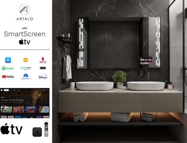 Καθρέφτης με φωτισμό LED M19 premium