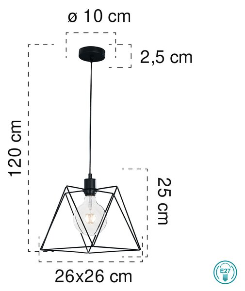 Φωτιστικό Κρεμαστό Fan Europe Santana-L-S1 8031440354356