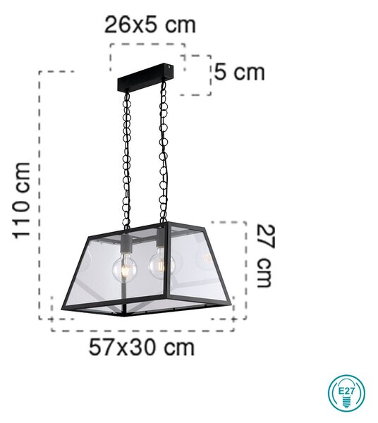 Φωτιστικό Κρεμαστό Fan Europe Lexington-S2 8031414872176