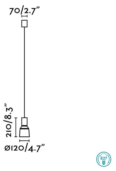 Φωτιστικό Κρεμαστό Faro Kombo 68592-1L Μπεζ