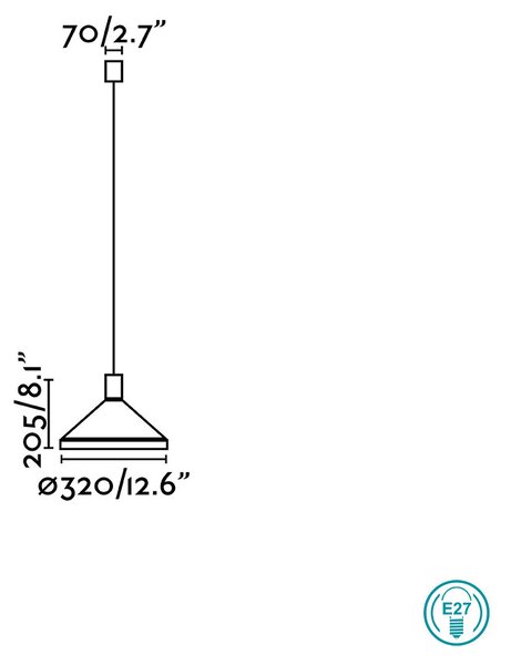 Φωτιστικό Κρεμαστό Faro Kombo 68597-1L Κεραμιδή