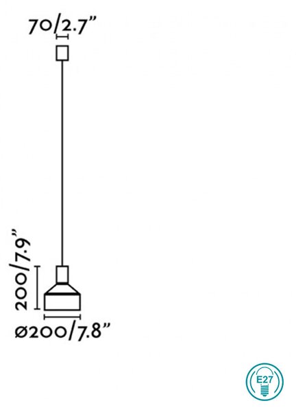 Φωτιστικό Κρεμαστό Faro Kombo 68594-1L Μπεζ