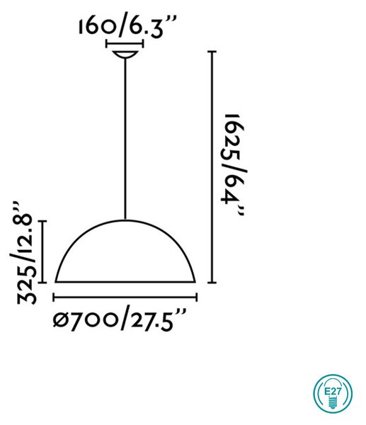 Φωτιστικό Κρεμαστό Faro Magma 28399 Λευκό-Χρυσό