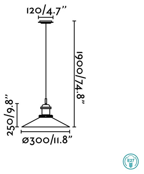 Φωτιστικό Κρεμαστό Faro Halita 65071