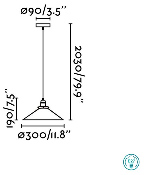 Φωτιστικό Κρεμαστό Faro Marlin 64133