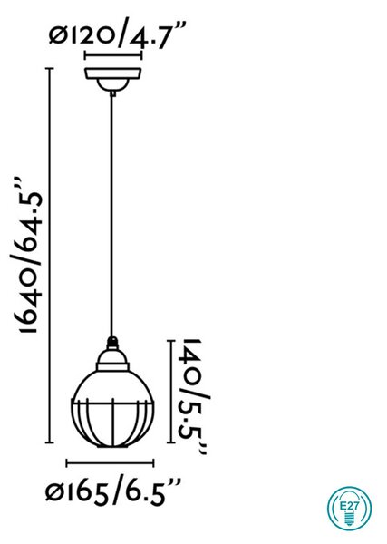 Φωτιστικό Κρεμαστό Faro Claire 62803 Πράσινο