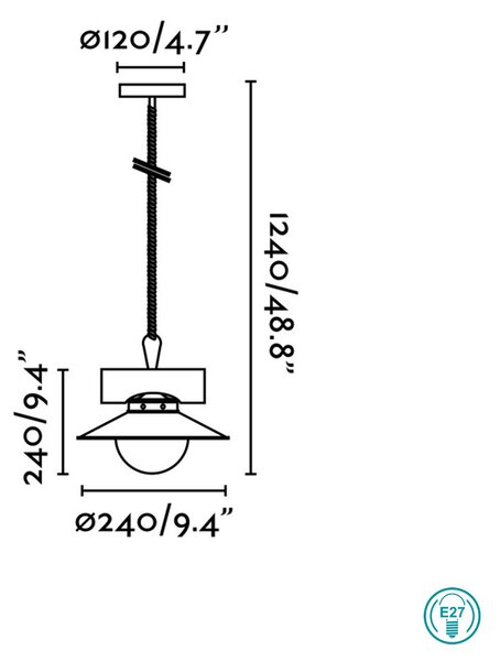 Φωτιστικό Κρεμαστό Faro Nudos 68139