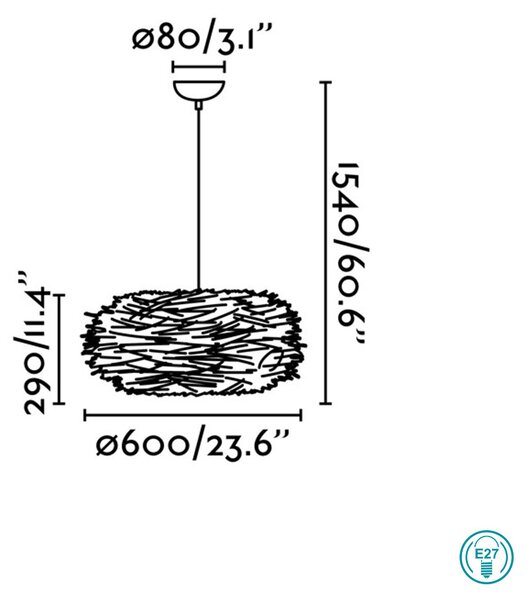 Φωτιστικό Κρεμαστό Faro Nido 68153