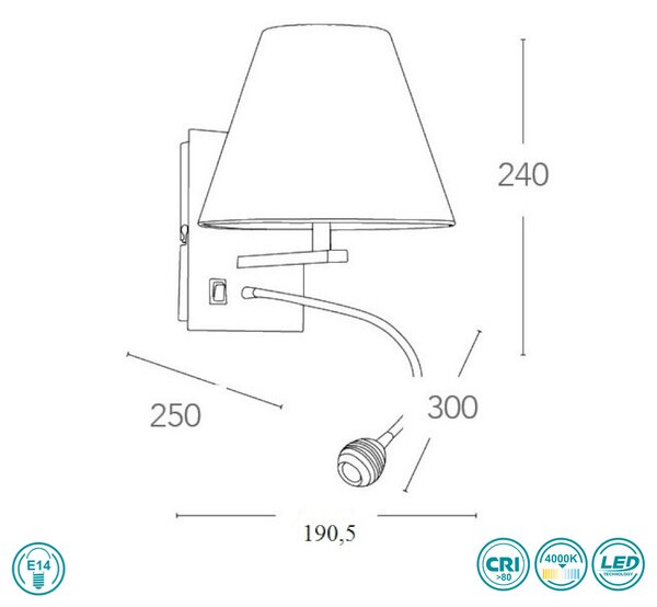 Απλίκα Fan Europe Helly 090111-5F 8031440311557 Καφέ