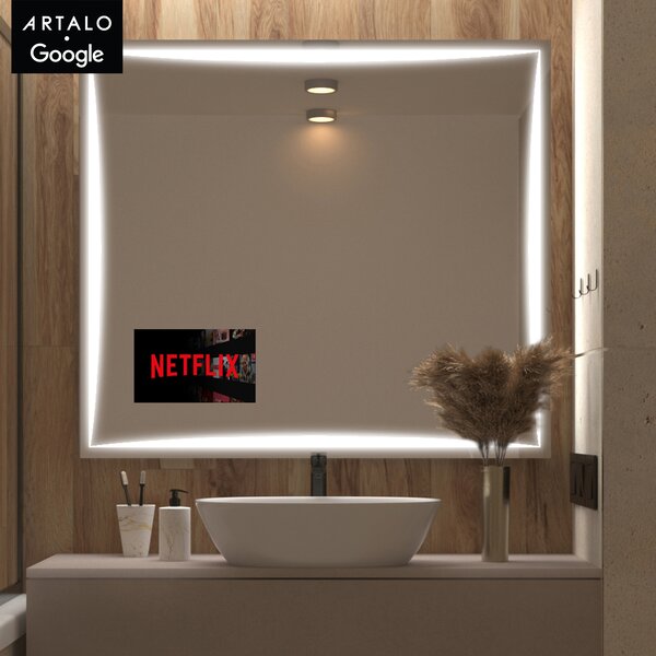 SMART καθρέφτης με φωτισμό LED M5 premium + SmartScreen with Google TV