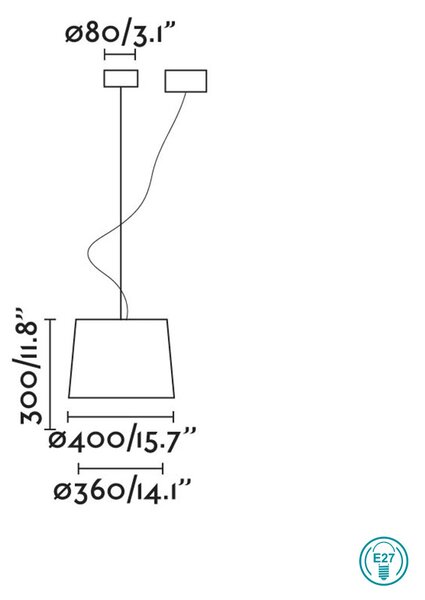 Φωτιστικό Κρεμαστό Faro Samba 64314-44 Μπεζ