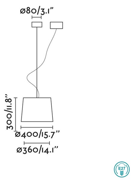 Φωτιστικό Κρεμαστό Faro Samba 64314-46 Λαδί