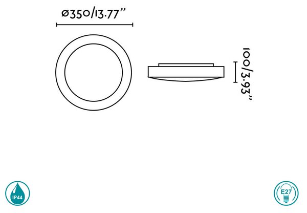 Φωτιστικό Οροφής Faro Logos 62966