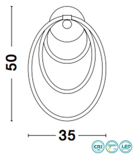 Απλίκα Sole Luce Barcellona 2061902809 Χρυσό Ματ