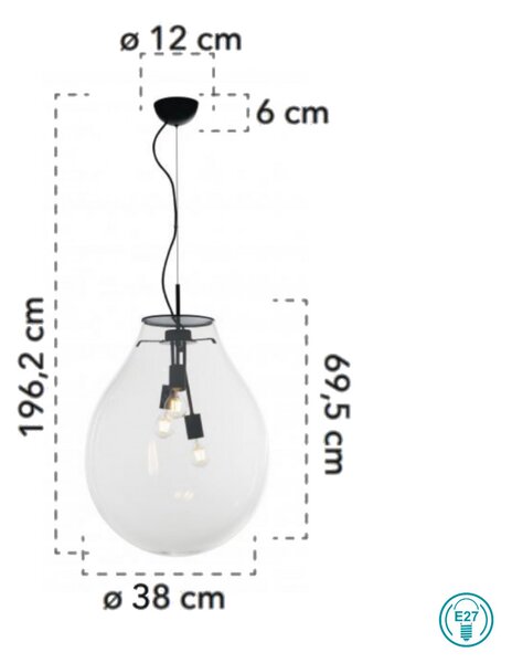 Φωτιστικό Κρεμαστό Fan Europe Azuma-S38 8031414874569