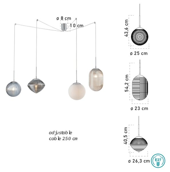 Φωτιστικό Κρεμαστό Fan Europe Greenwich-S4 8031414874606