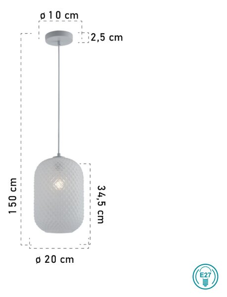 Φωτιστικό Κρεμαστό Fan Europe Ashford-S20 BCO 8031414874989 Λευκό