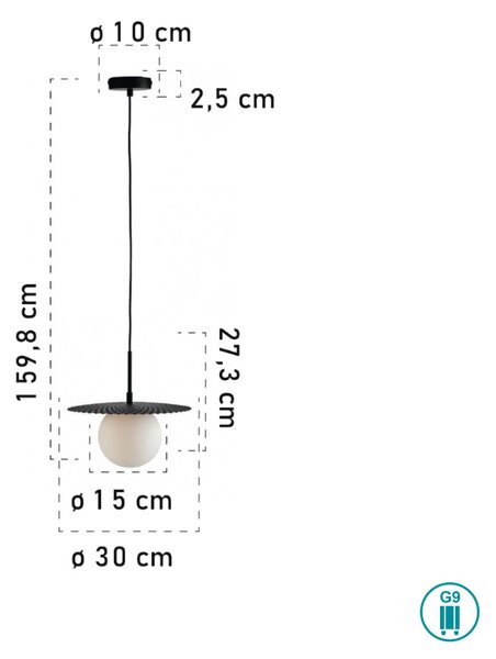 Φωτιστικό Κρεμαστό Fan Europe Chaplin-S30 NER 8031414874453