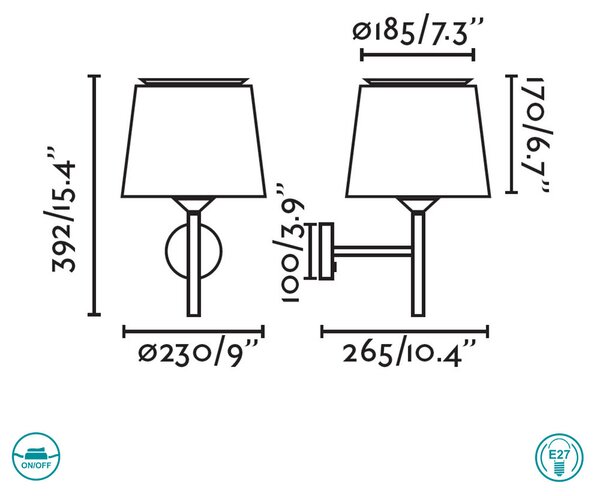 Απλίκα Faro Savoy 20300-92 Λευκή