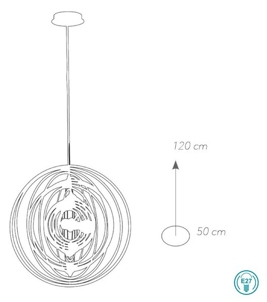 Φωτιστικό Κρεμαστό Fan Europe Club-S50 BCO 8031440362801 Λευκό