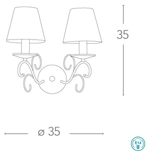 Απλίκα Fan Europe Perla-AP2 8031440352406