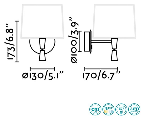 Απλίκα Faro Mambo 64309-47