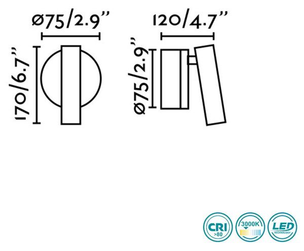 Απλίκα Faro Boc 62710 Χρώμιο