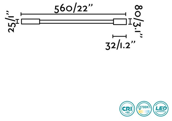 Απλίκα Faro Pixie 24015 Λευκή