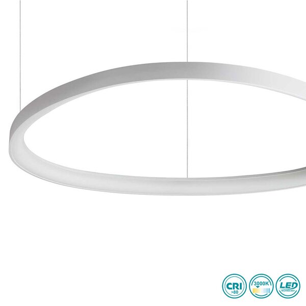 Φωτιστικό Κρεμαστό Ideal Lux Gemini 247274 D81 Λευκό