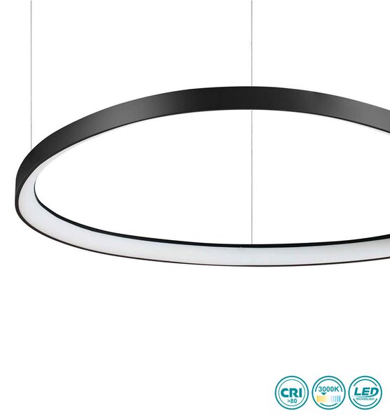 Φωτιστικό Κρεμαστό Ideal Lux Gemini 247281 D81 Μαύρο