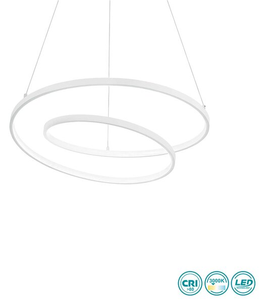 Φωτιστικό Κρεμαστό Ideal Lux Oz 253671 D60 Λευκό