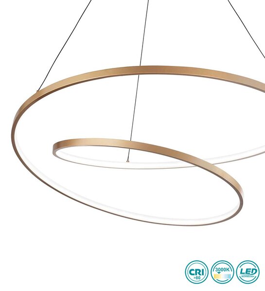 Φωτιστικό Κρεμαστό Ideal Lux Oz 269443 D60 Χρυσό Ματ