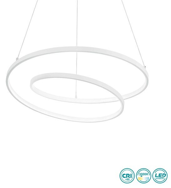 Φωτιστικό Κρεμαστό Ideal Lux Oz 253664 D80 Λευκό