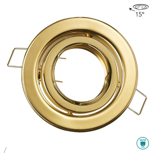 Φωτιστικό Σποτ Χωνευτό Intec INC-REFLEX-SM1 ORO 8031439271268 Χρυσό Ματ