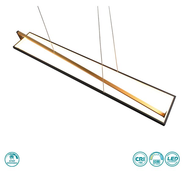 Φωτιστικό Κρεμαστό Trio Lighting Edge 326810132 Μαύρο Ματ