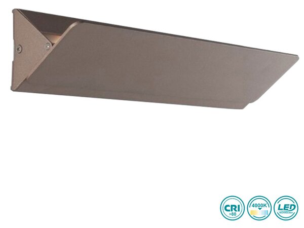 Απλίκα Intec LED-Aileron-AP BRO 8031414876945 Καφέ